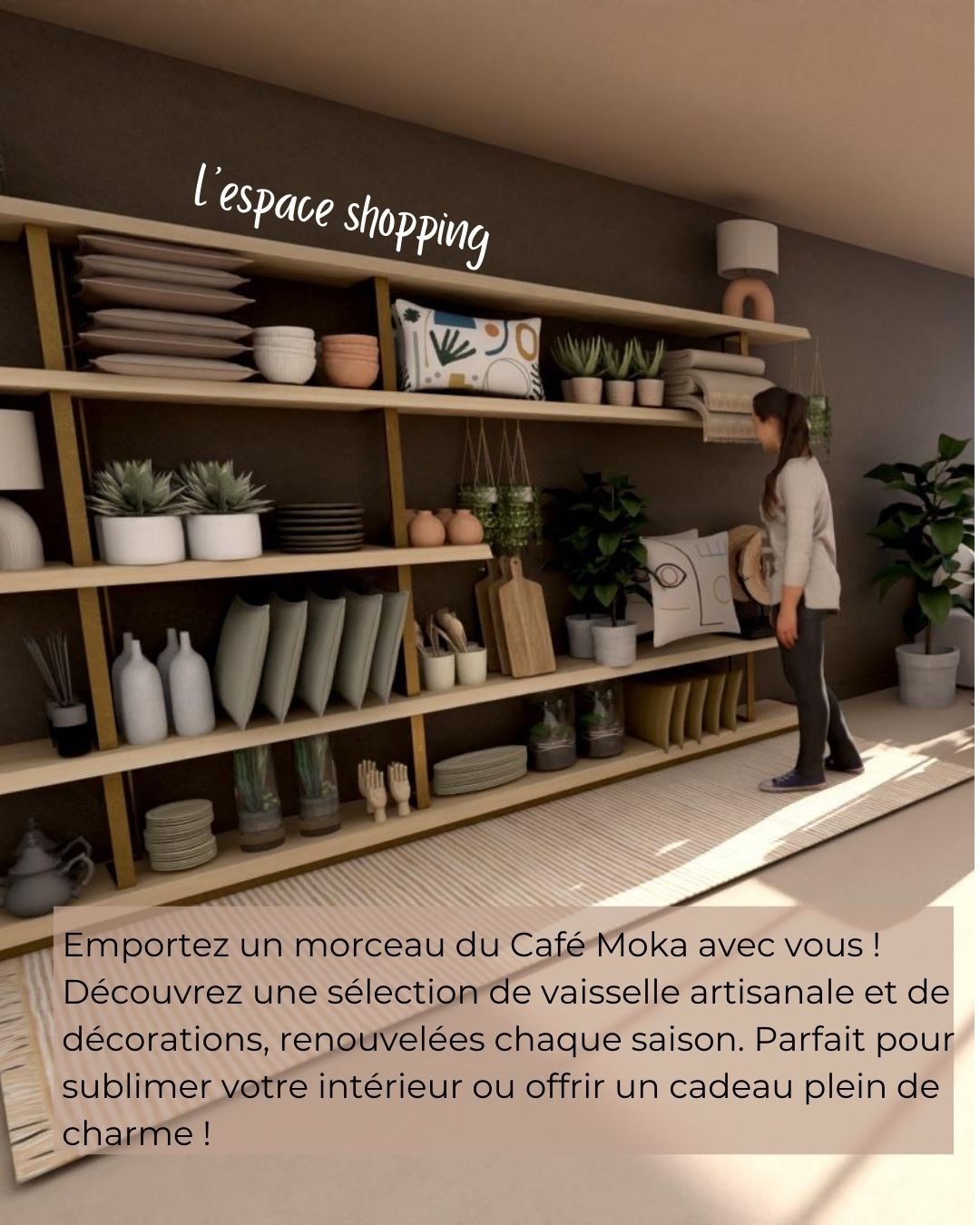 décoratrice pour salon de thé